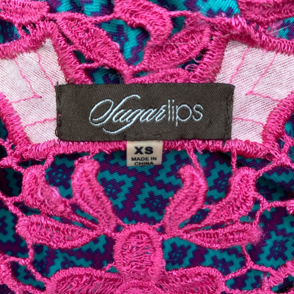 Colorful Abstract Sugarlips Slip Dress - Picture 11 of 11